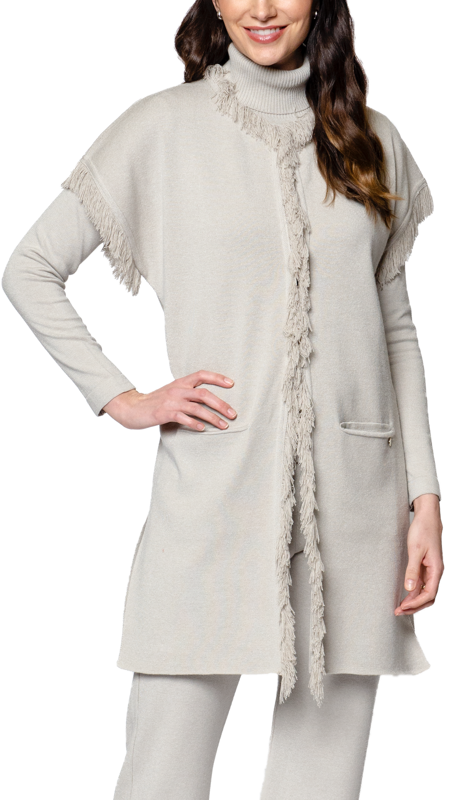 Maxima Milano-Knit Vest, Mist