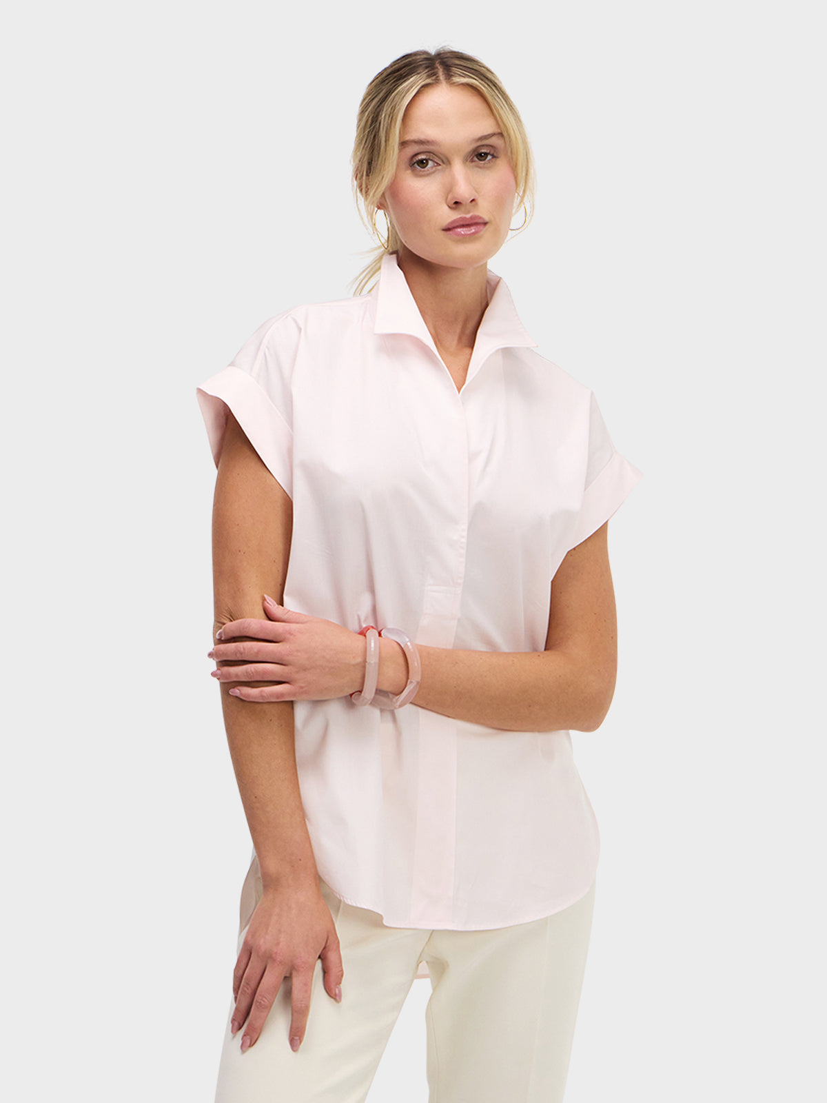 CAP SLEEVE: A TOUCH OF PINK