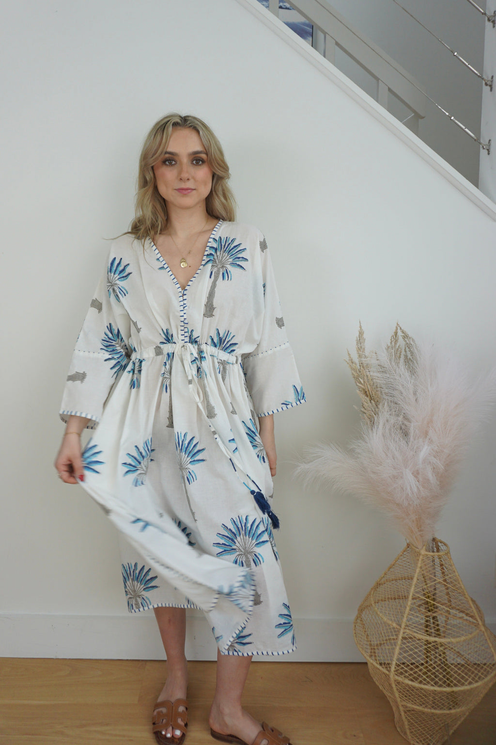 Rio Kaftan - Blue Palms