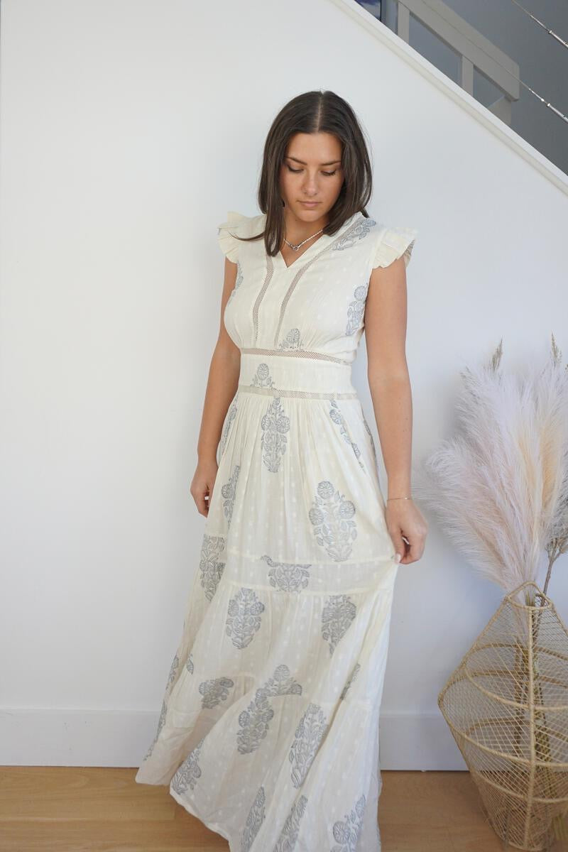 Percy Maxi Dress - Sunflower Block