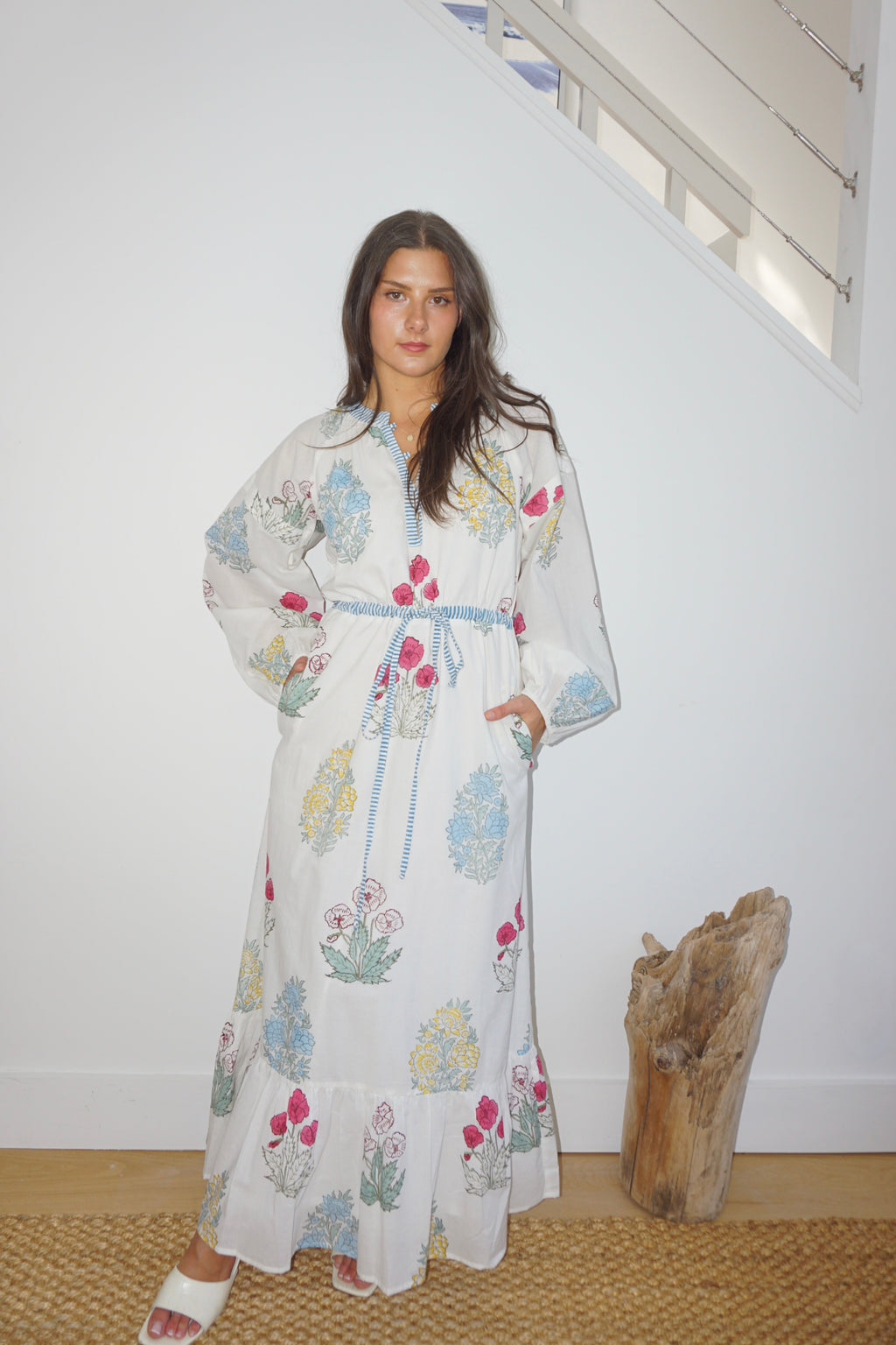 Joel Maxi Dress in Mixed Floral