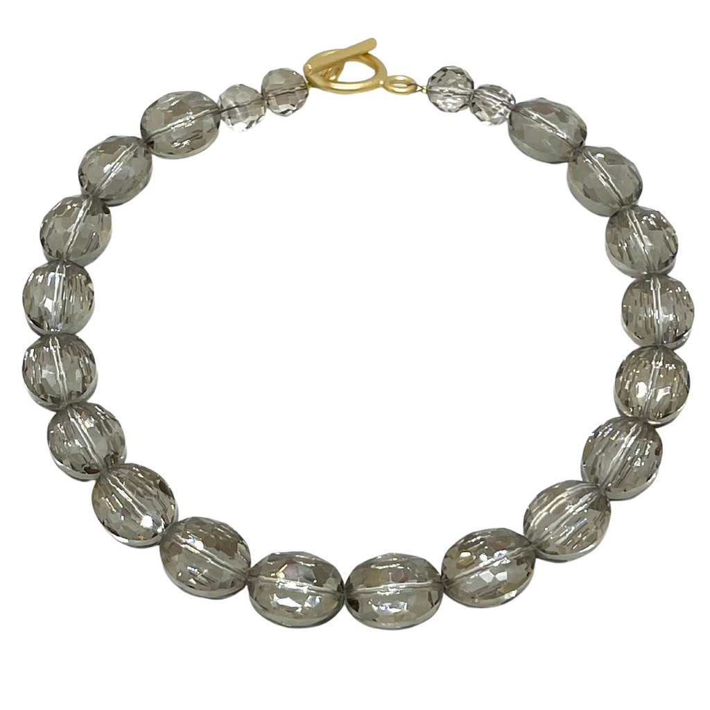 Light Smoke Topaz Crystal Necklace