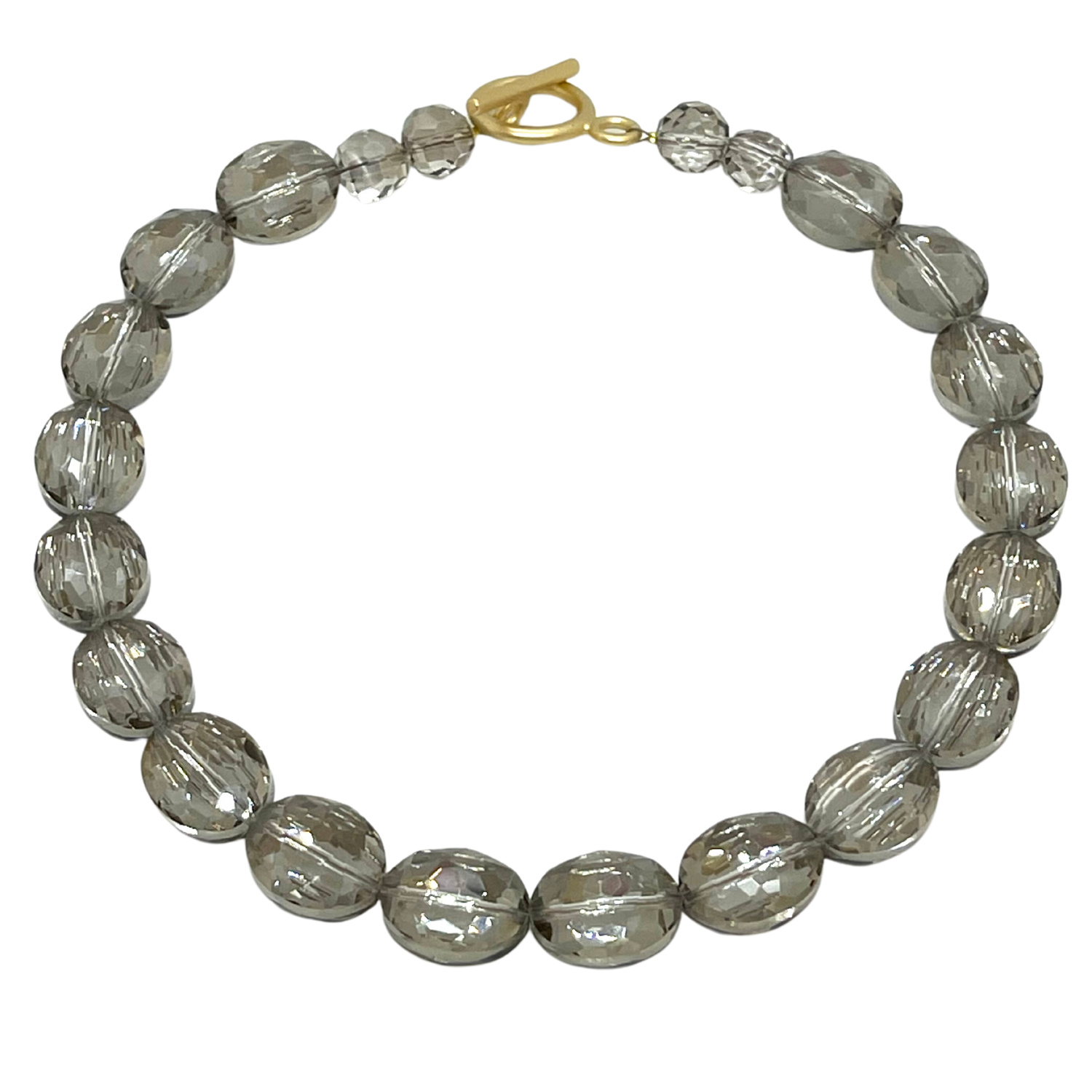 Light Smoke Topaz Crystal Necklace