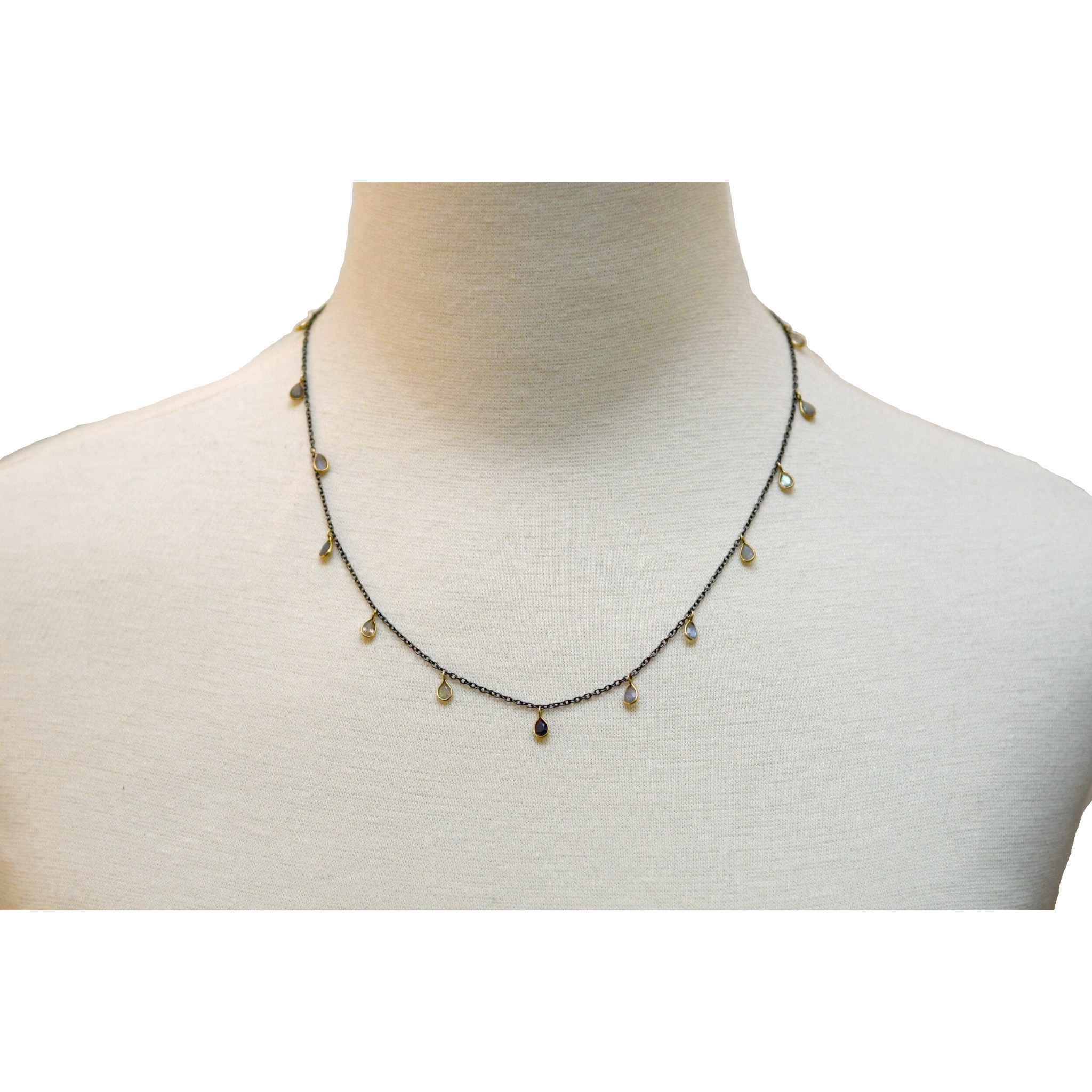Labradorite Tear Drop Necklace