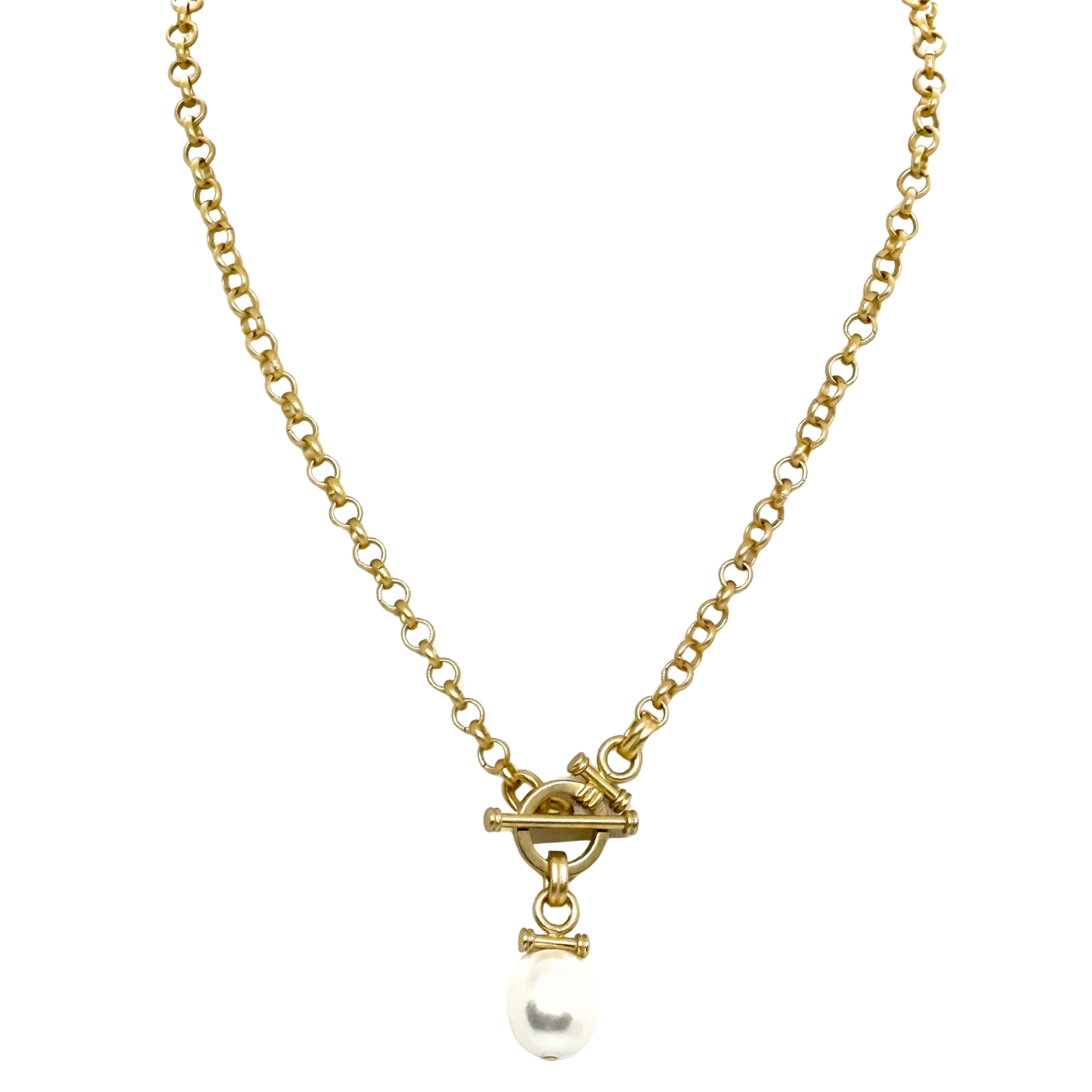 MOP Pearl On Toggle Chain
