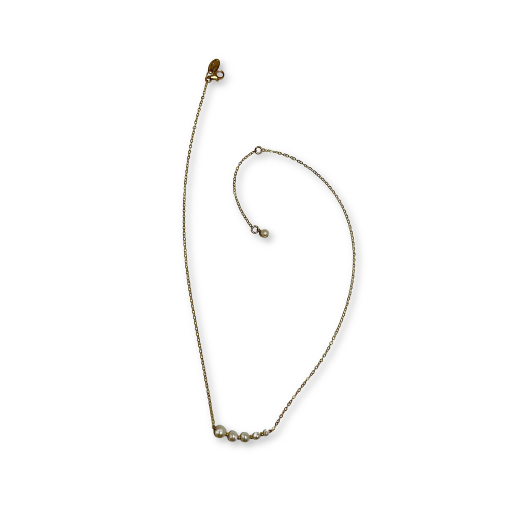 Pearl Row Necklace
