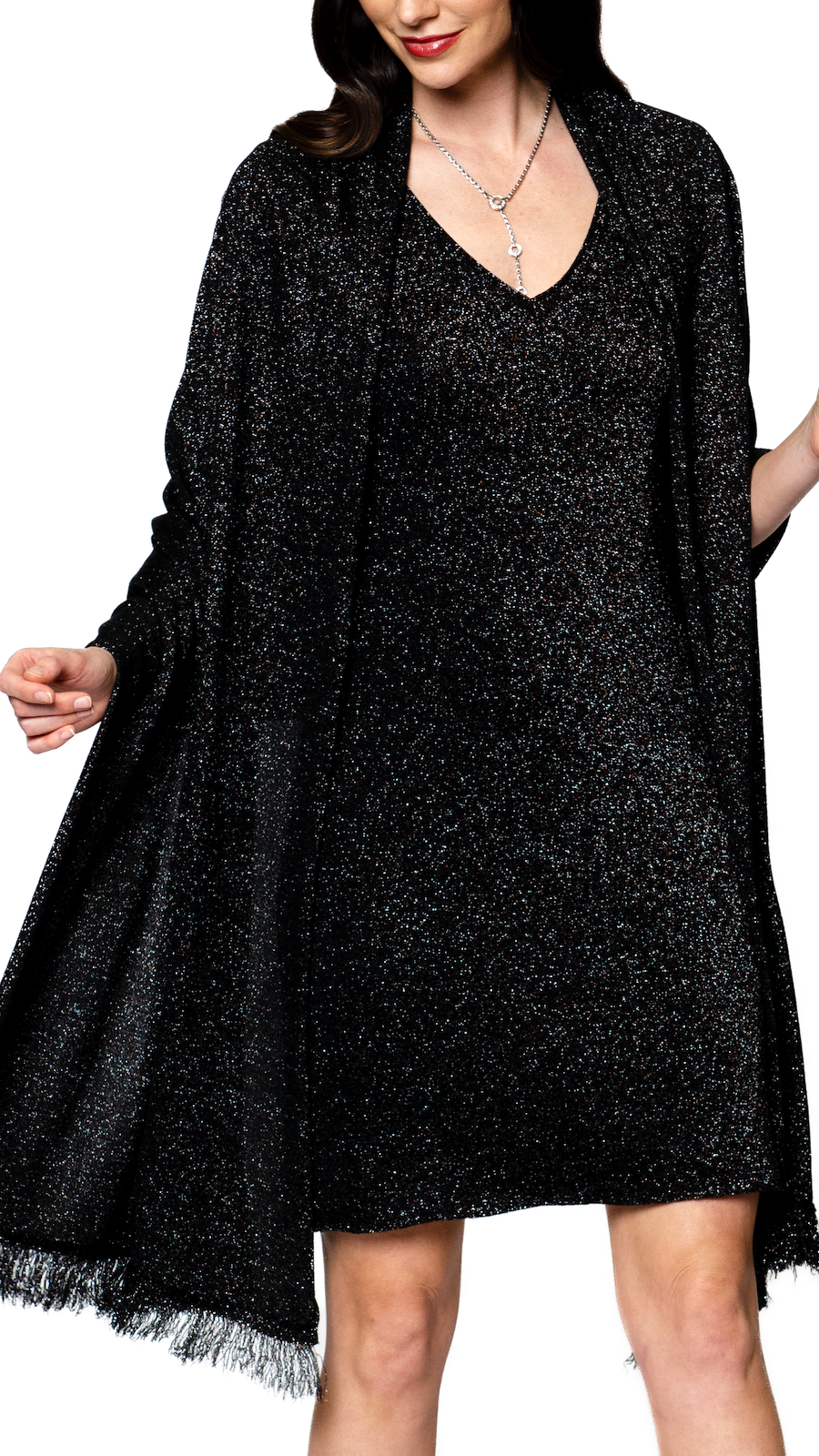 Shimmer Shawl ; Black Shimmer