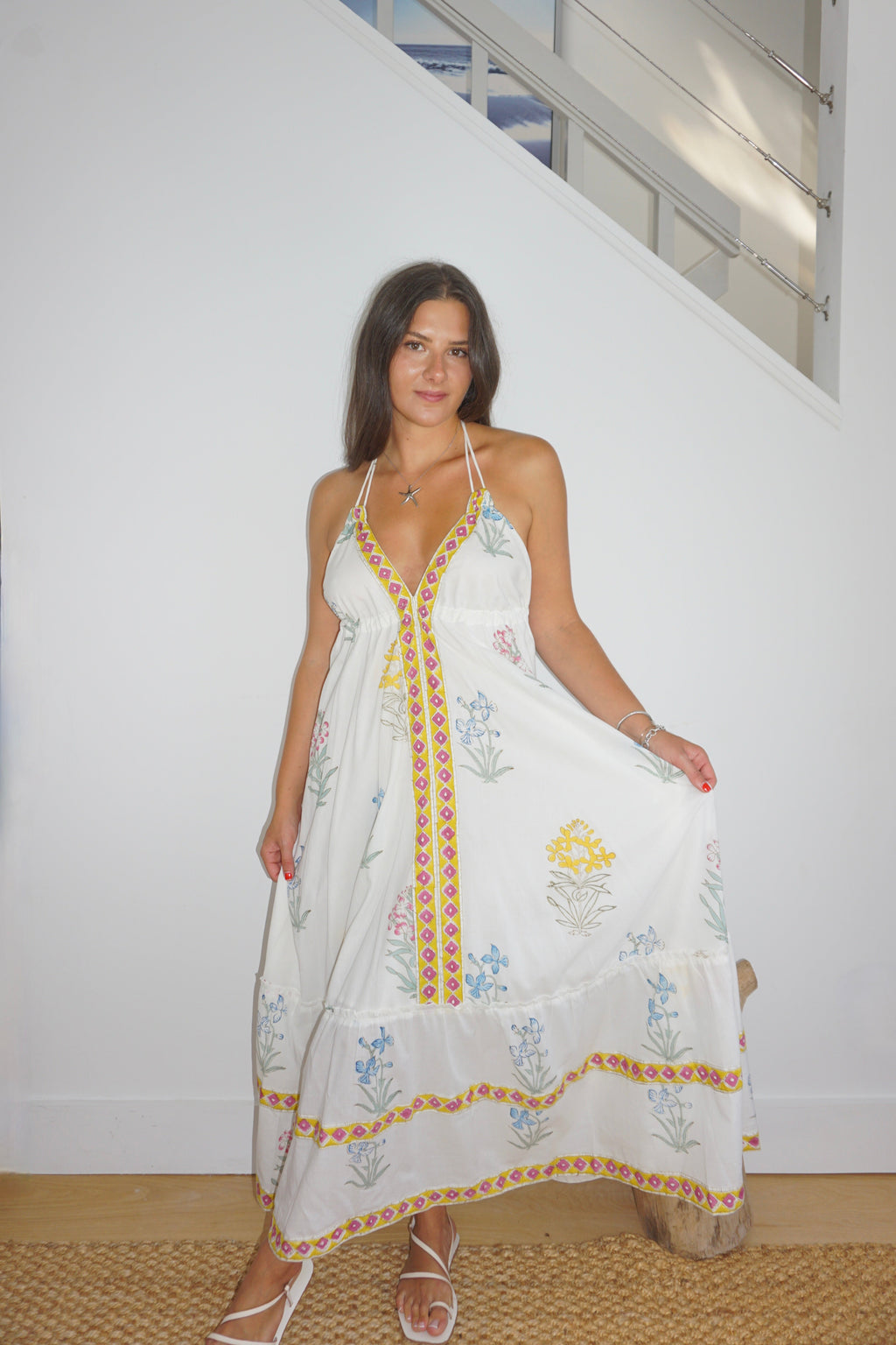 Ziggy Dress in Mixed Print Floral