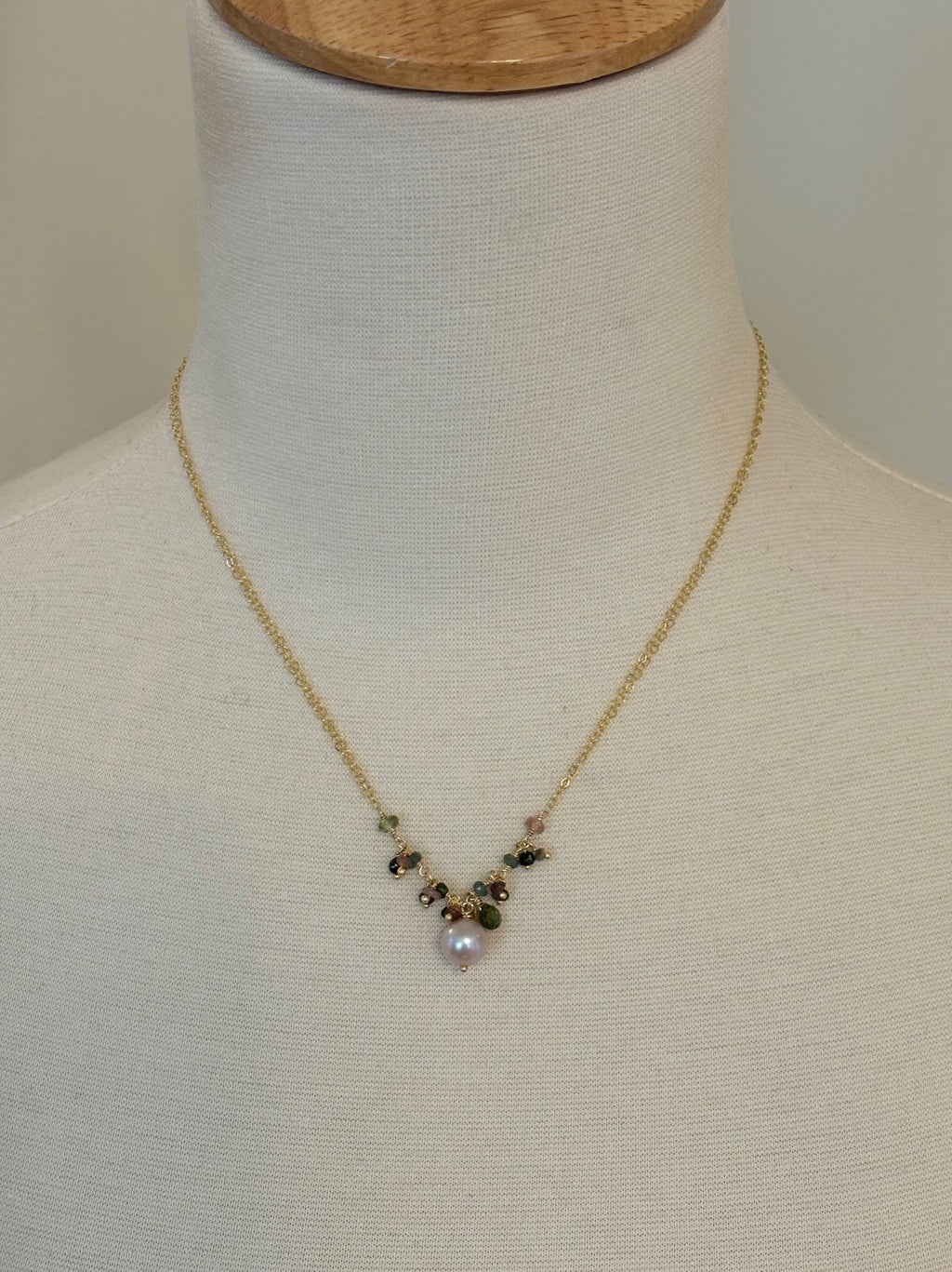 Bountiful Pendant-3 colorways: tourmaline, labradorite or smoky topaz