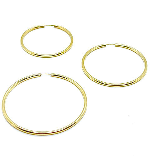 Endless 14KT Gold-Filled  Flex Hoops