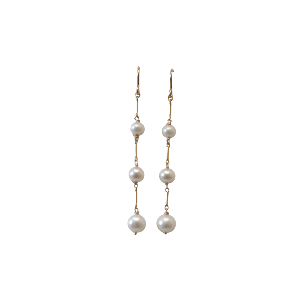 Anna Linear Drops - Gold Or Silver